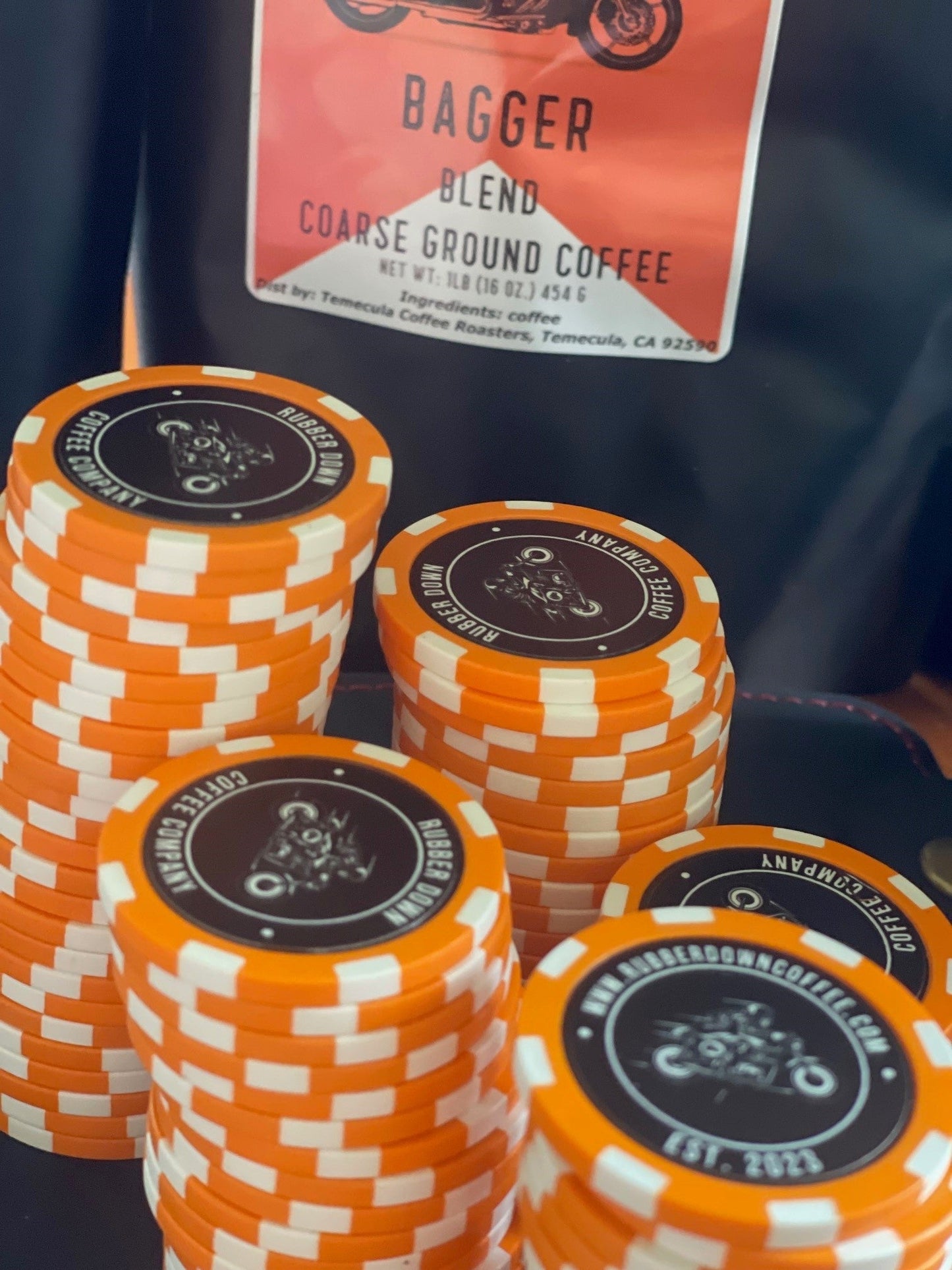 Rubber Down Coffee Clay Poker Chip - Rubber Down Coffee Company