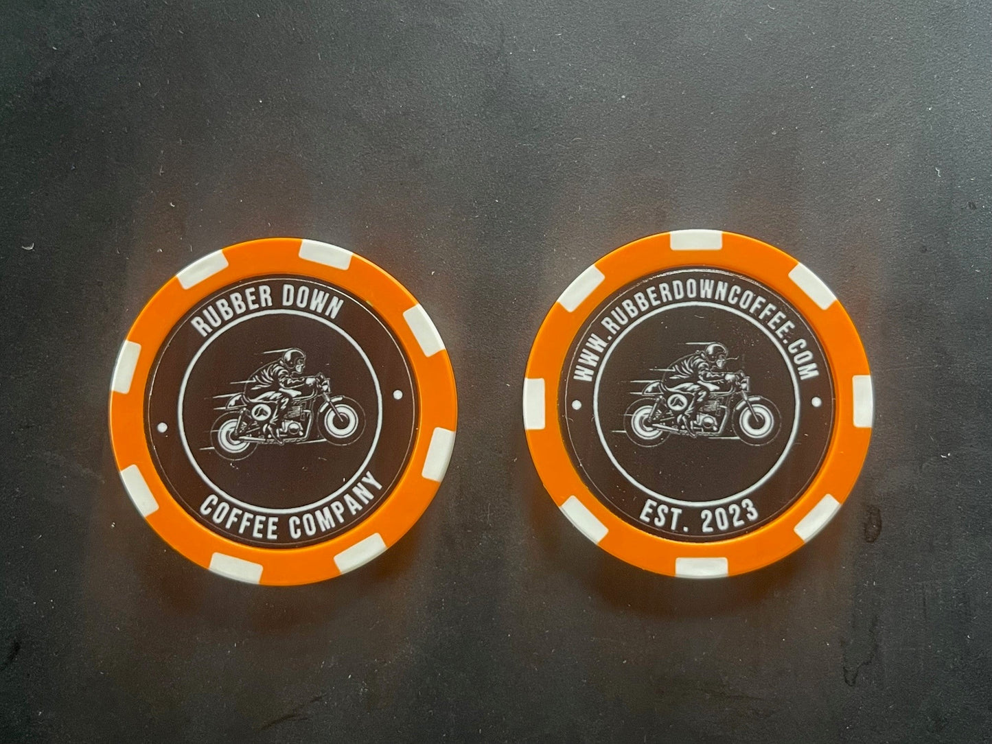 Rubber Down Coffee Clay Poker Chip - Rubber Down Coffee Company